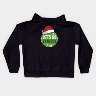 lets go brandon - santa brandon Kids Hoodie